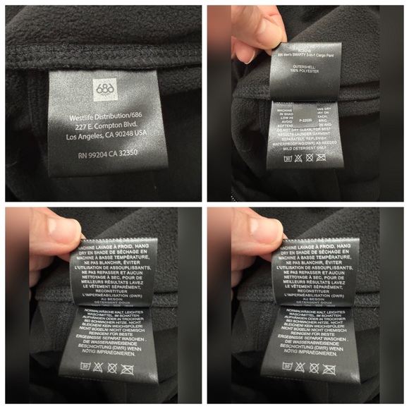 686 Smarty sweatpant fleece liner black sz L - Picture 10 of 16